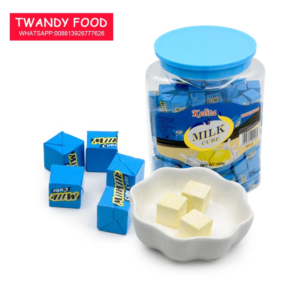 custom private label halal chinese milk cube candy