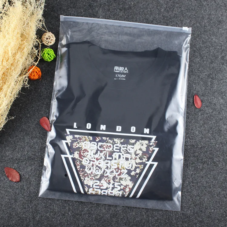 Custom High Quality Transparency Clear Pe/ldpe Packaging For Clothes Plastic Bag With Air Hole And Logo