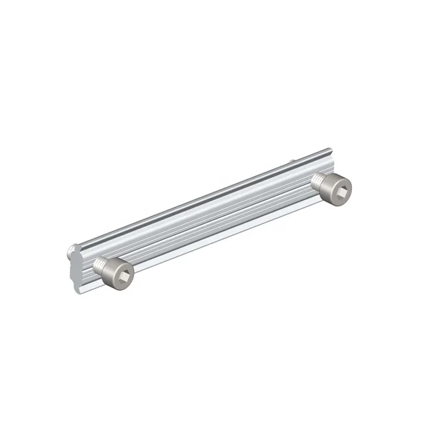 Aluminum pv mounting rail connector solar rail splice structures