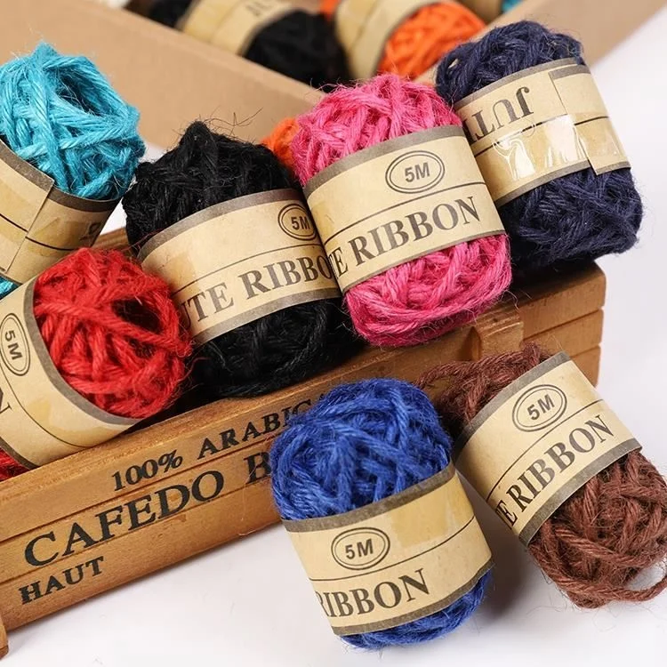 
24PCS Sisal Twine 3mm 3ply Colorful Jute Twine Rope Jute Cord String for Crafts/DIY Artworks/Gift Box Vase Wrapping Twine 