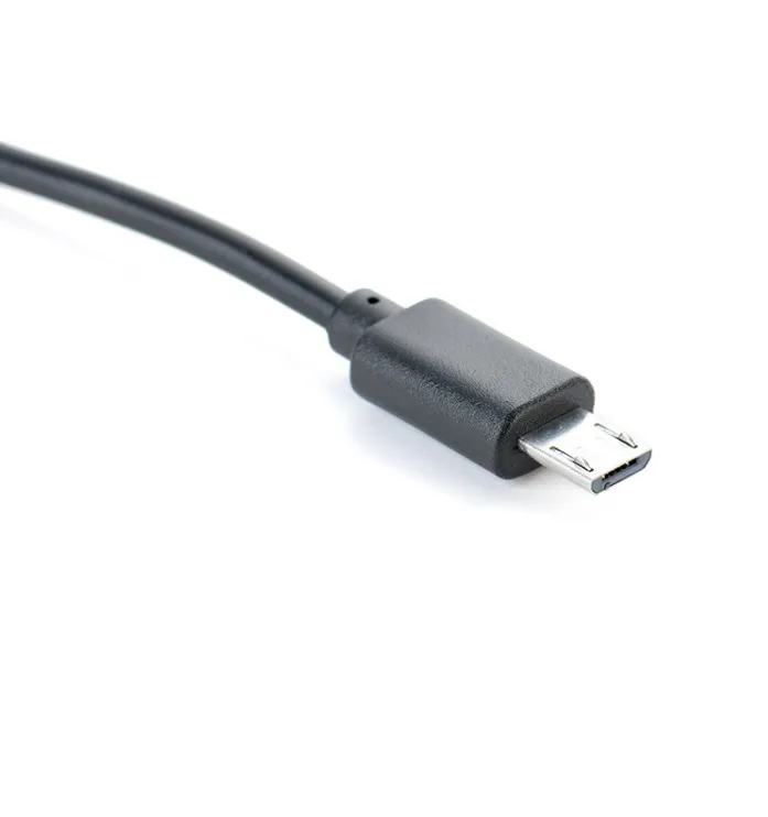 Wholesale Black 30cm Basics USB 3.1 Type C to Micro B 2.0 Short OTG Charger Cable For Mobile Phones