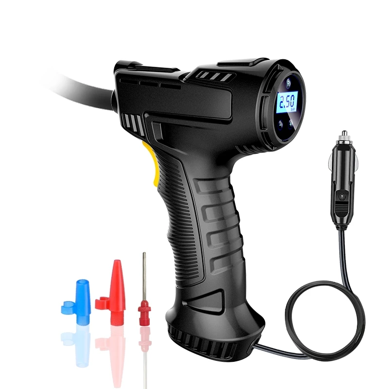 Corded Portable digital small DC12V Car tyre inflator handheld air pump compressor inflators car air pump