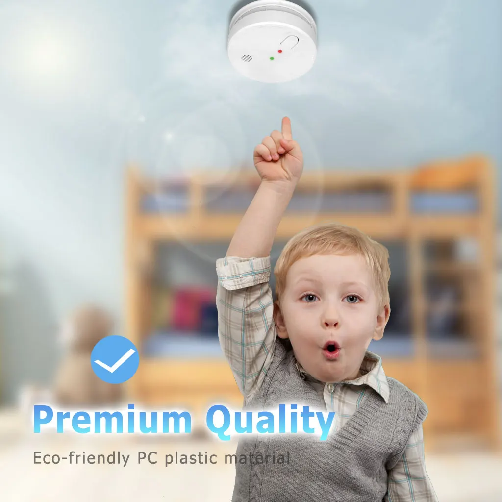 
Manufacture UL INTERTEK ACTIVFIRE CE EN14604 AC power supplied plastic ABS Photoelectric Smoke Detector With ITS Approval 