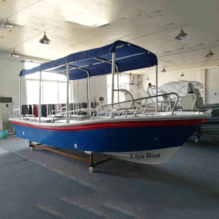 Liya 5.8m small passenger boat fiberglass tour boat for 8 persons