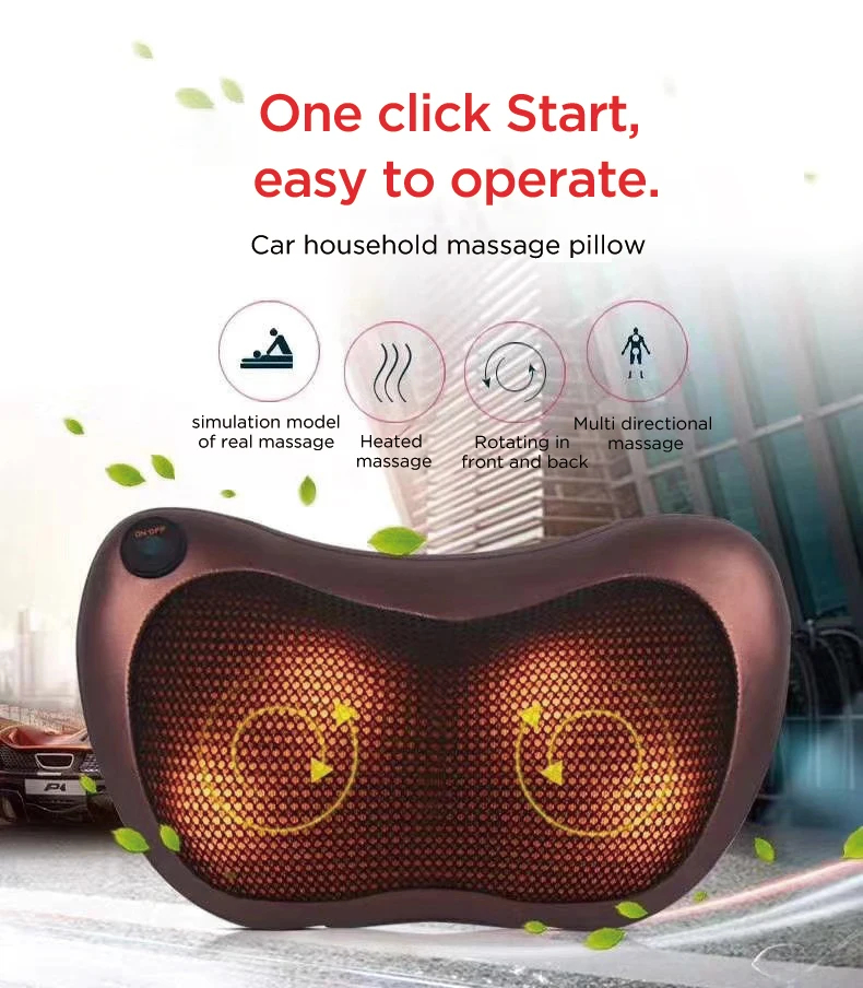 Цена по прейскуранту завода, оптом, оборудование для салонов красоты Вибрационный четыре массажные шарики одна кнопка запуска талии Массажная подушка для шеи