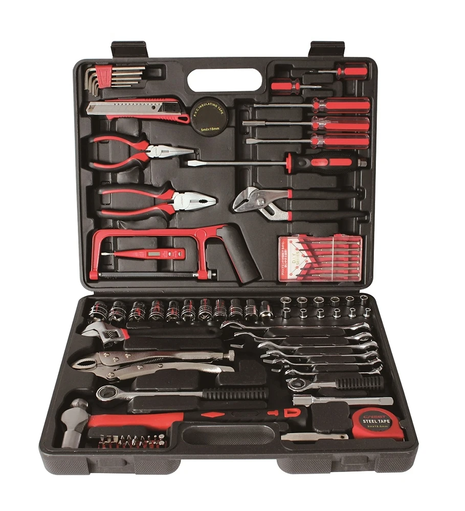 82pcs hot sale mechanic professional car repair hand tools set  with storage box