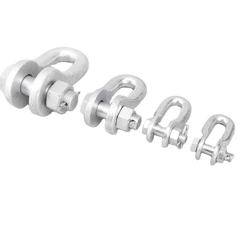 Shangyuan Hot Dip Galvanized Shackle Type U-Shackle Type U Anchor Shackle for Power Line Fittings