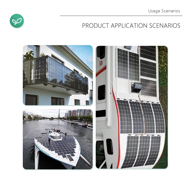 OEM Custom 120W  Flexible solar panel High efficiency Motorhome Caravan Yacht flexible solar module