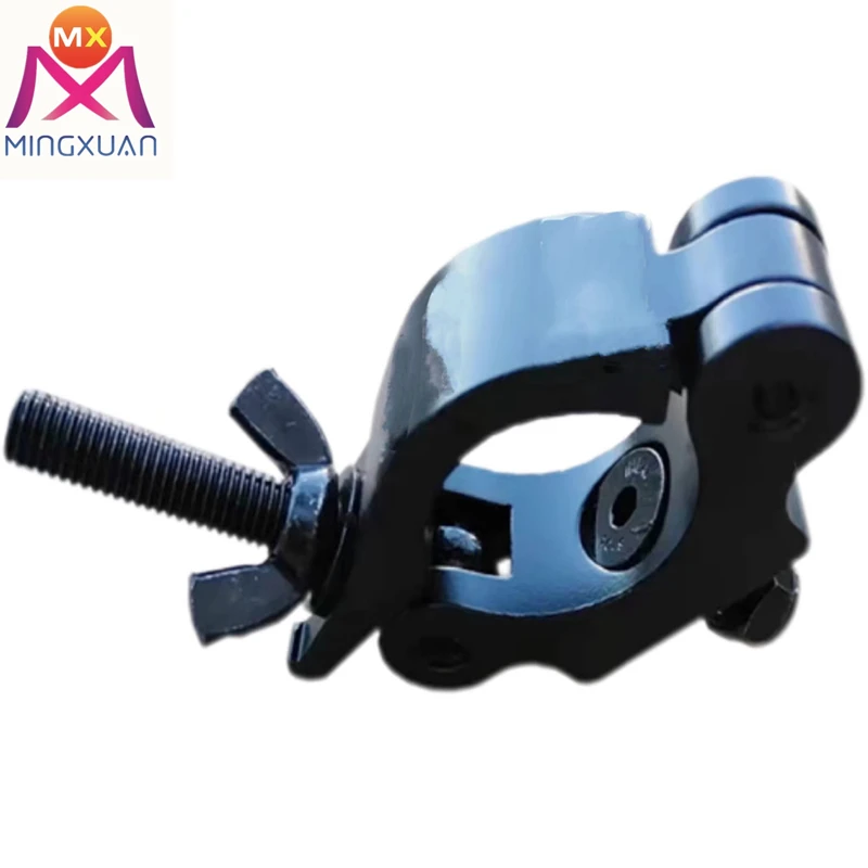 30mm Width Black Aluminum Heavy Duty Half Coupler Truss Light Clamp Tube Truss Hook