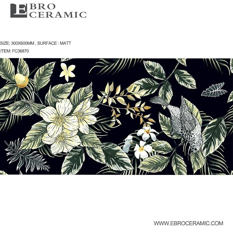 300x600 anti-cratch matt suface ceiling tiles interior decoration rustic wall tiles for bathroom and kitchen