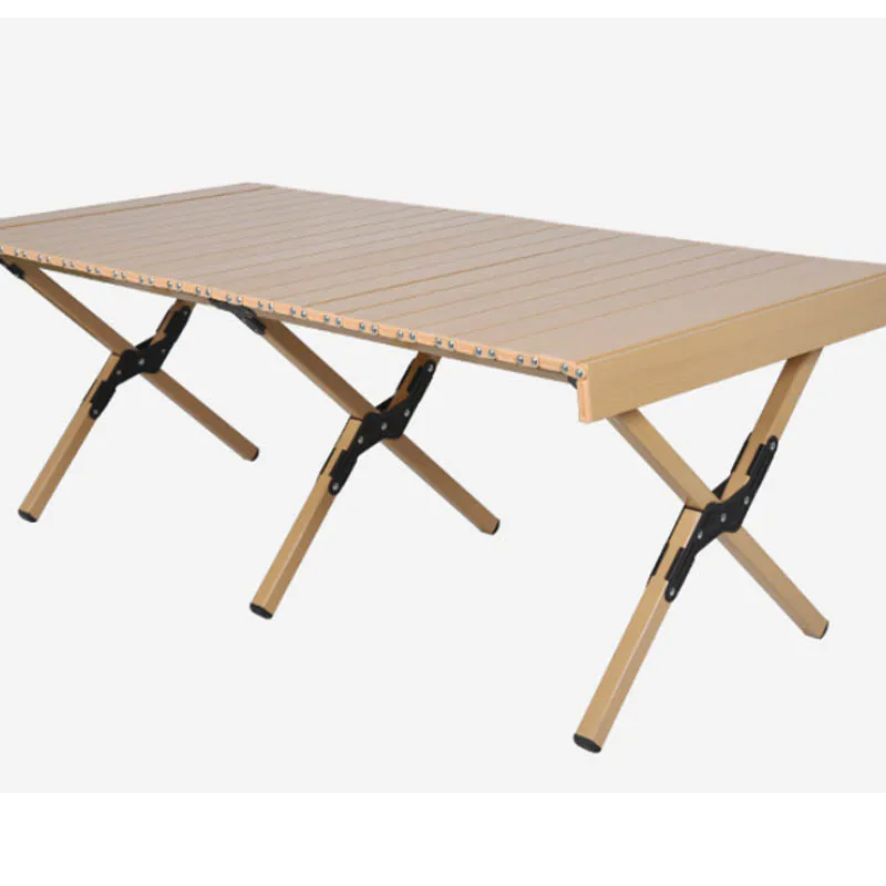 Foldable Dinning Table Outdoor Picnic Metal All Aluminium Portable Joint Design Multifunctional