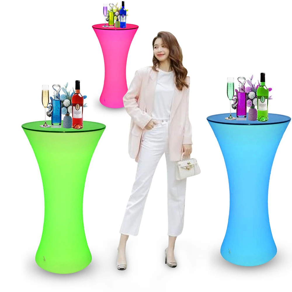 led fashion light bar table illuminated chair/wireless charger party led tables and chairs led furniture modern