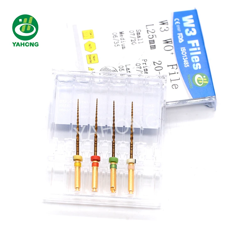 Dental teeth niti root canal file rotary treatment edge endodontic endo files