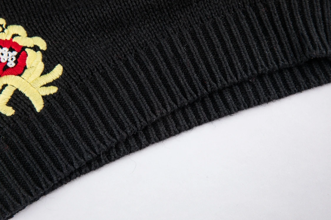 
High Sales Boy Embroider Solid Knit Kids Baby Pullover Luxury Sweater Pullover 