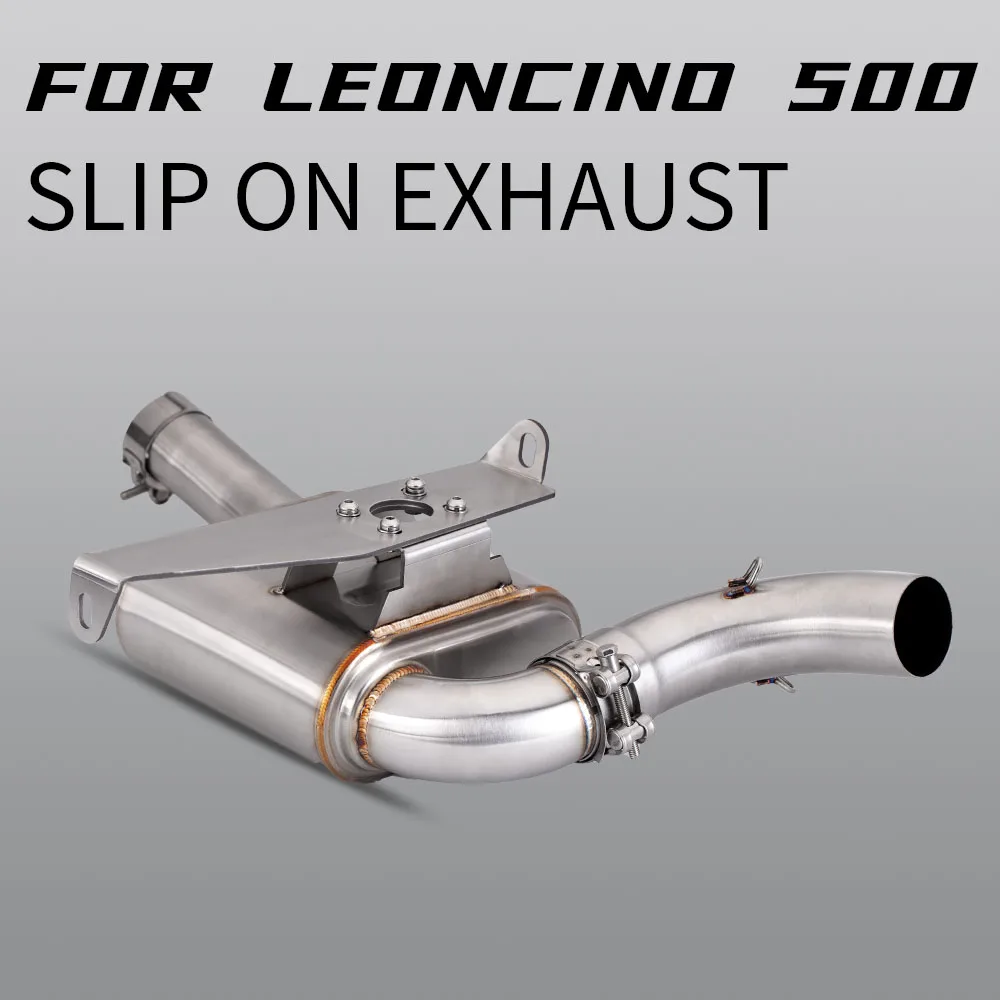 Muffler For Motorcycle Exhaust 38/51mm With DB killer Motorbike silencer FOR Benelli Leoncino 500 Leoncino500