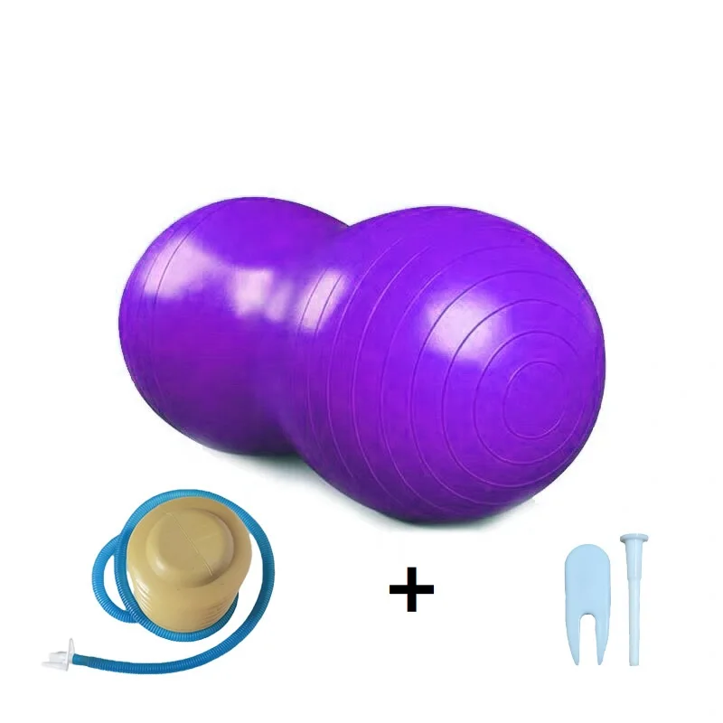 Wholesale balance massage gym exercise ball fitness yoga peanut pvc yoga exercise ball