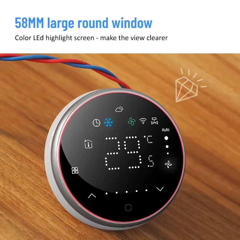 BAC-6001 центральный кондиционер Wi-Fi механический регулятор температуры термостат для центрального вентилятора кондиционера