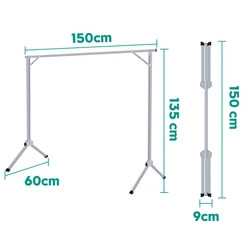 WN-3216 Foldable Clothes air dryer metal material Clothes hanger stand cloth drying rack