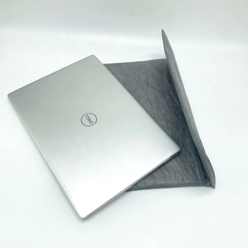 New Arrival Waterproof Custom 17 Inch Gray Sublimation Blank Tyvek Paper Sleeve Cover Laptop Bag