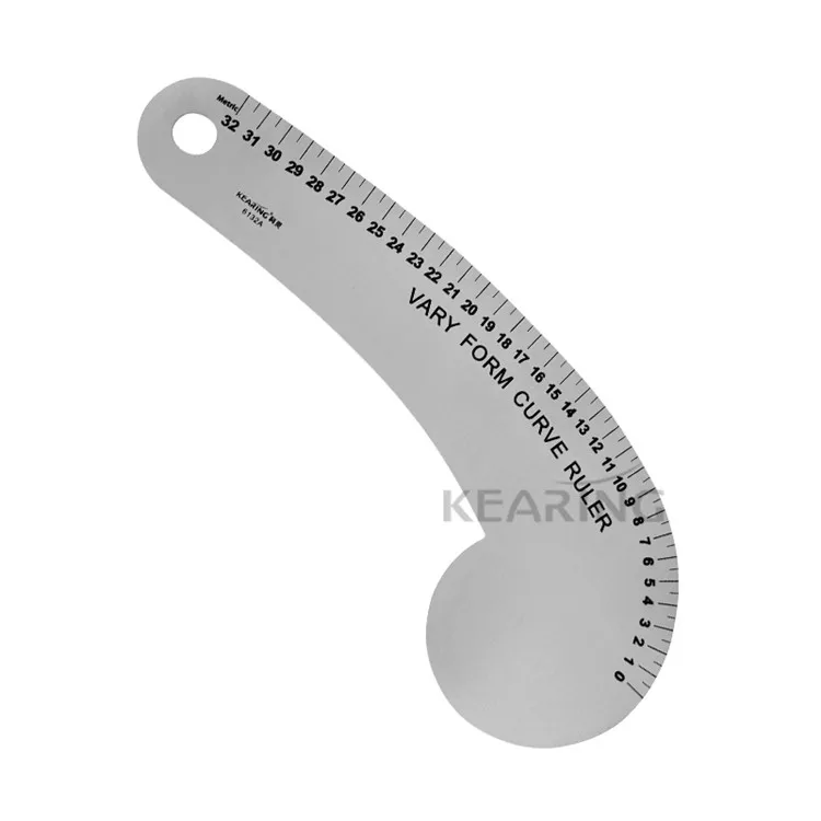 Kearing 2018 NEW 32CM Aluminum French Curve for Fashion Design Pattern Making #6132A
