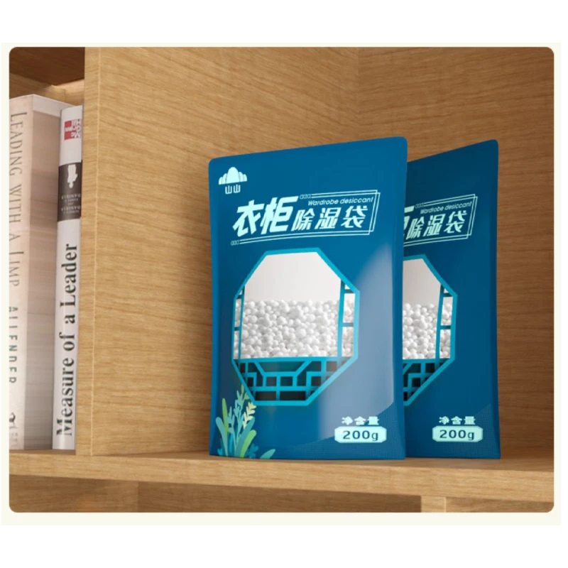 Wardrobe Use Dehumidification Bag Vertical Moisture Absorber Bag Calcium Chloride Desiccant