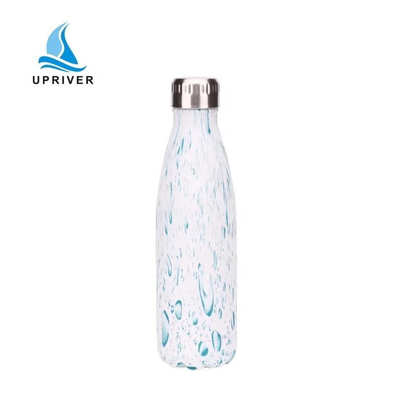 25oz Colorful Stainless Steel custom logo water bottle Double Wall Thermal Sports Cola shaped Vacuum Bottle with Lid