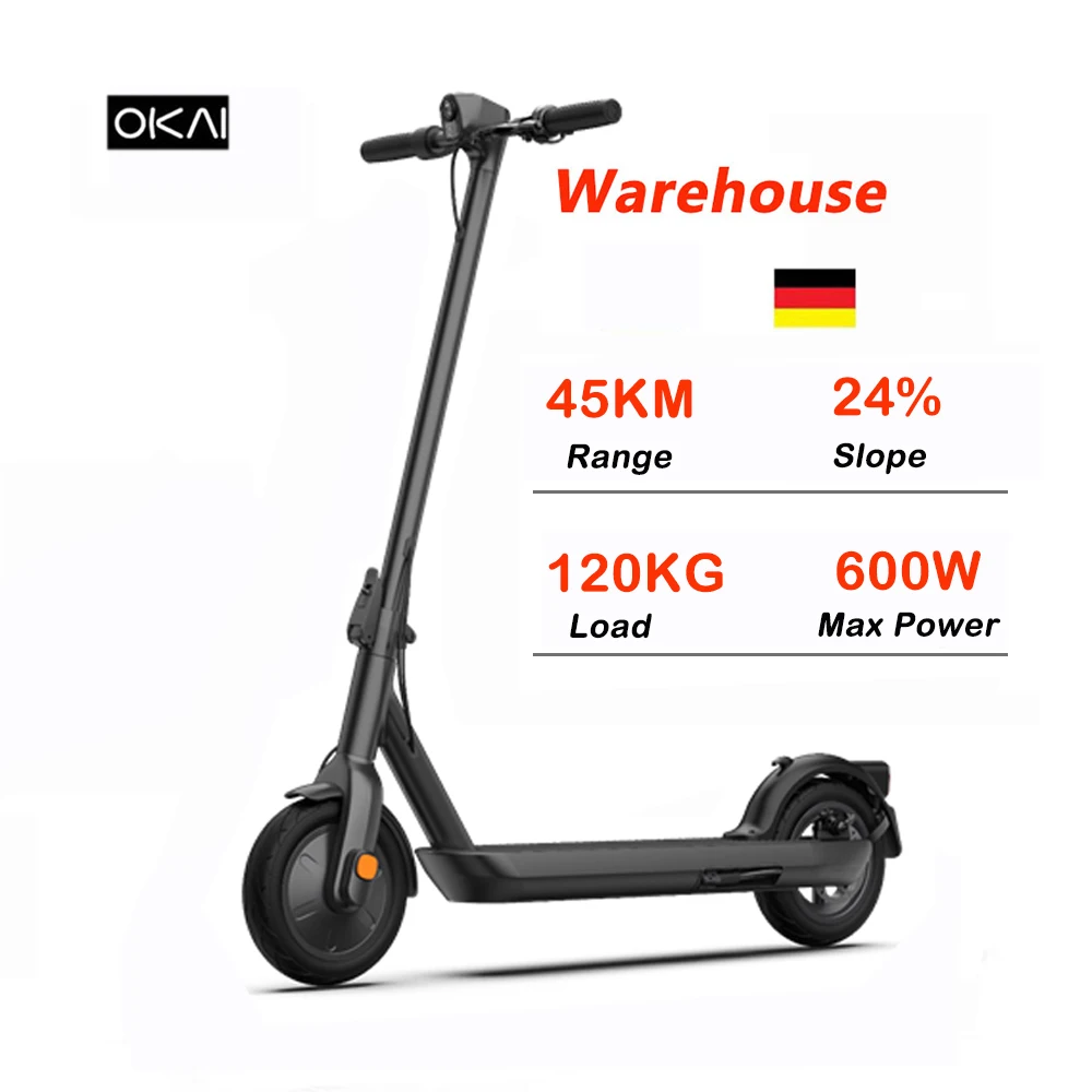 Европа Германия склад 10 дюйма покрышки электрический скутер 24% в гору, складной взрослых e скутеры с • Функции приложения