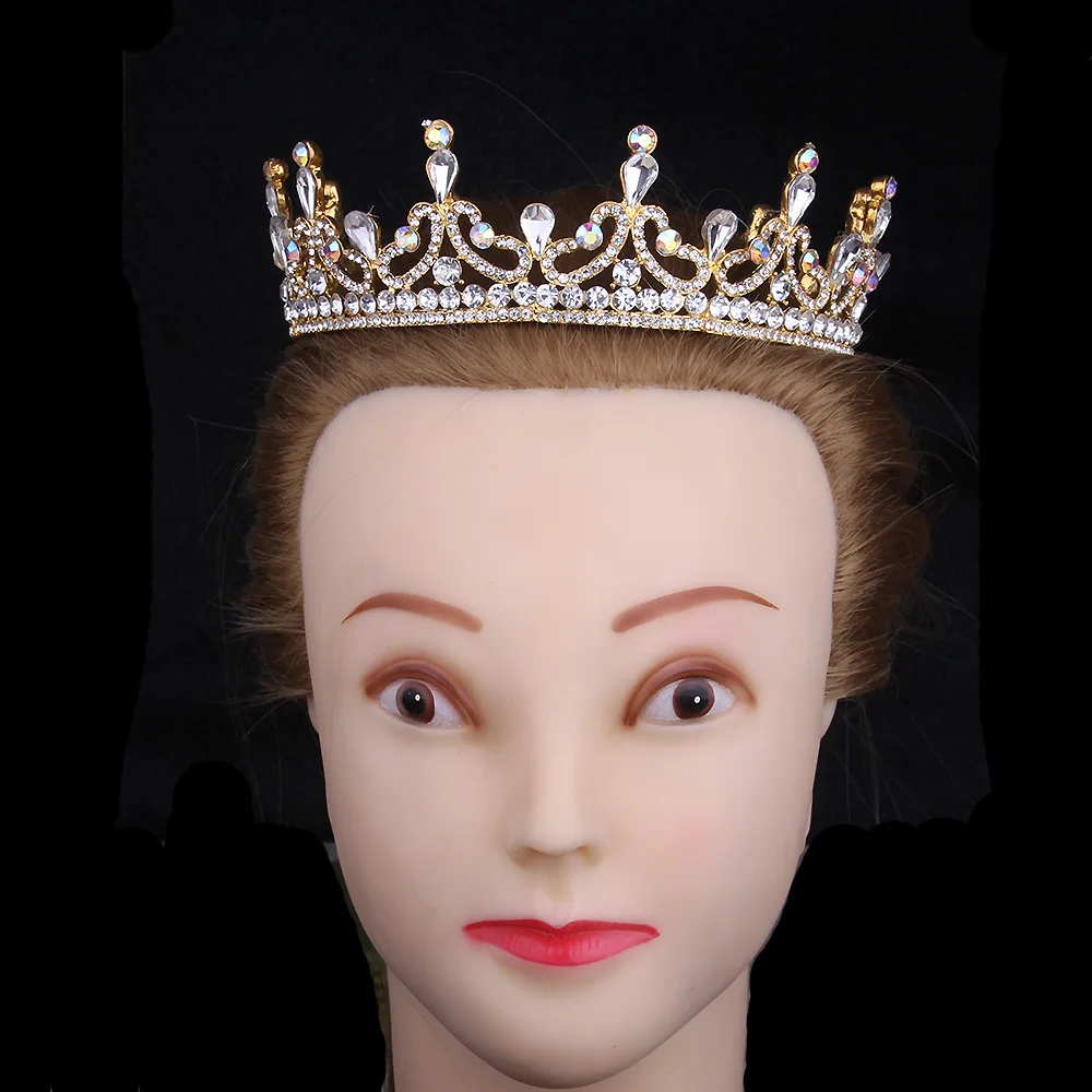 Manufacturers wholesale popular Europe and America 2019 new alloy crown crown bride wedding headwear accessories head headband