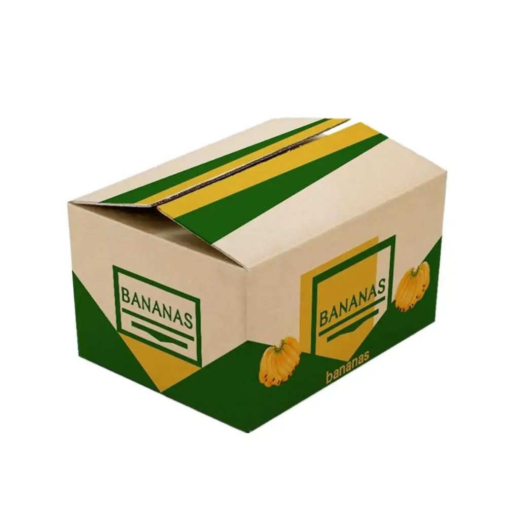 Cardboard paper logo design printed fruit and vegetable packaging box