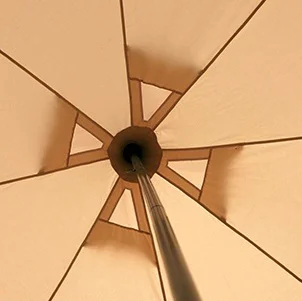 Luxury Mould-proof Waterproof 285gsm Cotton Canvas Bell Family Tent for Glamping