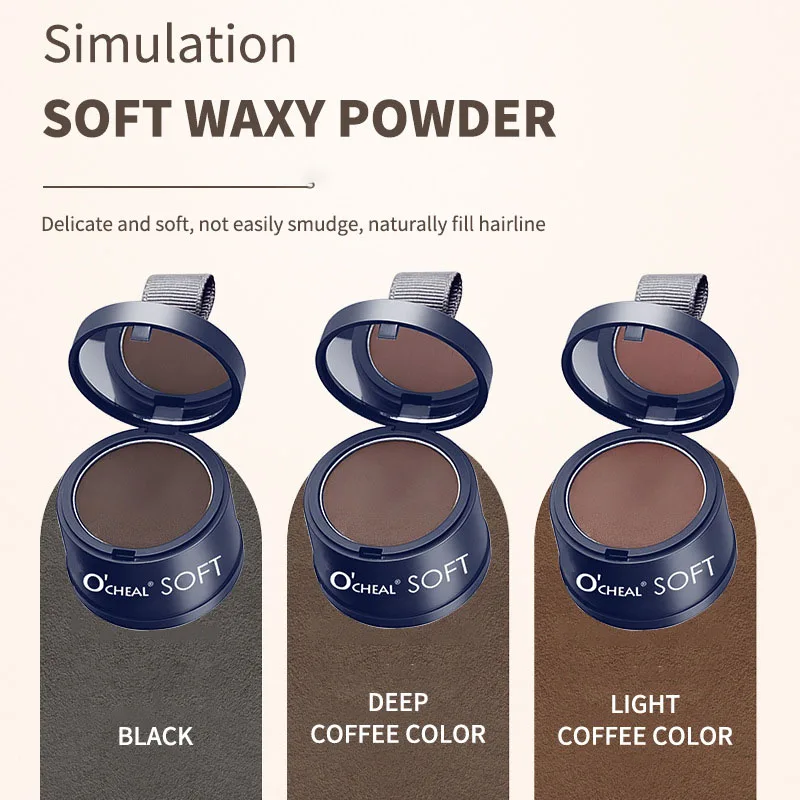 Private Label Custom Color Waterproof Hair Root Touch Up Line Shadow Powder For Women Hairline Shadow Powder Hairline powder