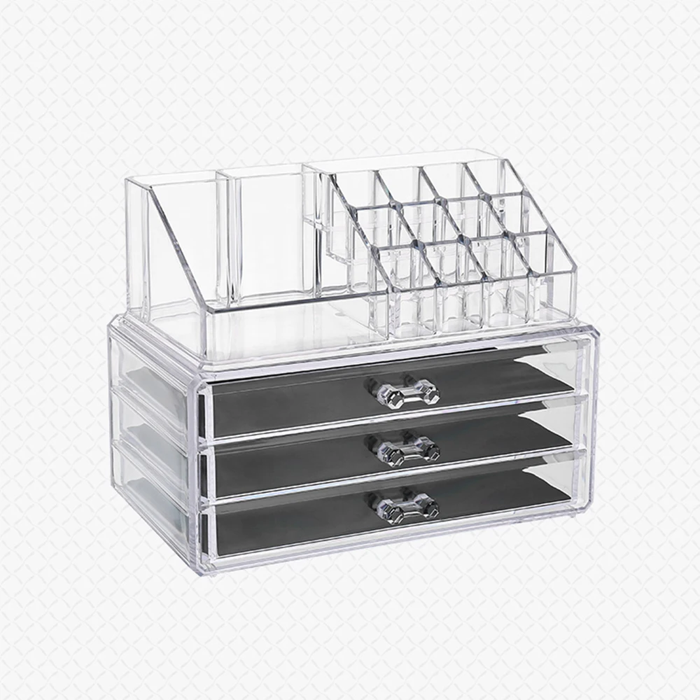 Clear Acrylic Cosmetic Brush Lipsticks Stand Holder Cosmetic Organizer for Bathroom Dressing Table