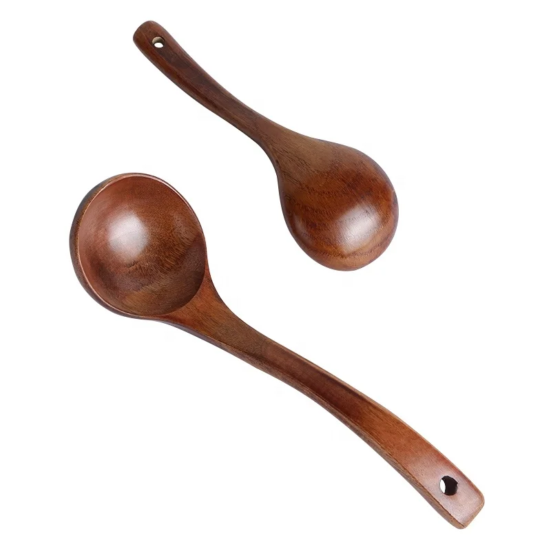 Korean style Durable Soup Ladle Kitchen Utensils Wooden Spoons For Cooking