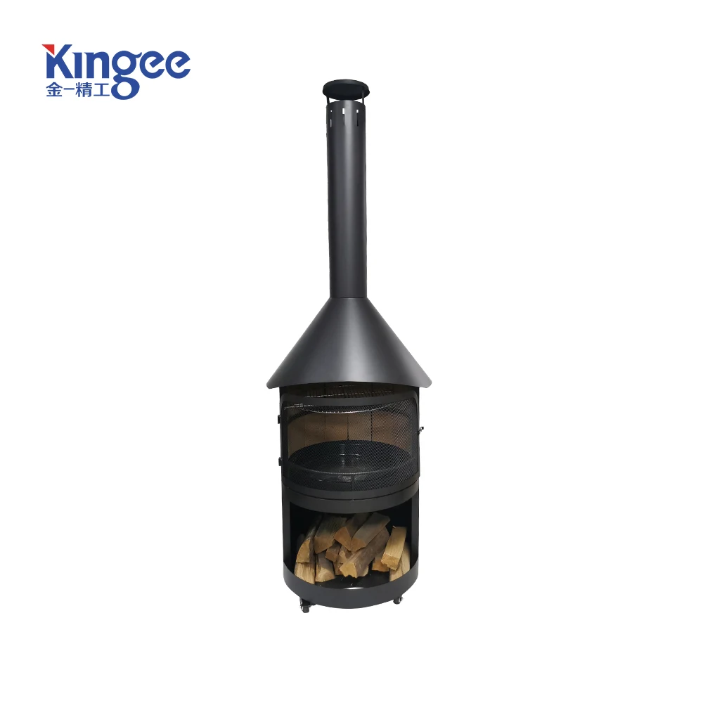 China Backyard 200MM Outdoor Steel Wood Burning Chiminea