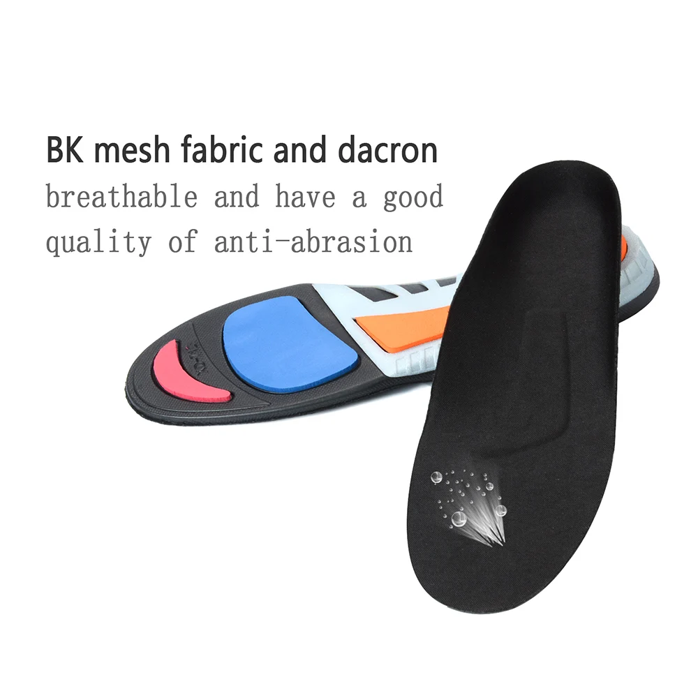 Pu Sports Orthopedic Insoles Pads For Shoes Soles Flat Feet Arch Support Corrector Shoes Inserts Cushion Breathable Foot Insole