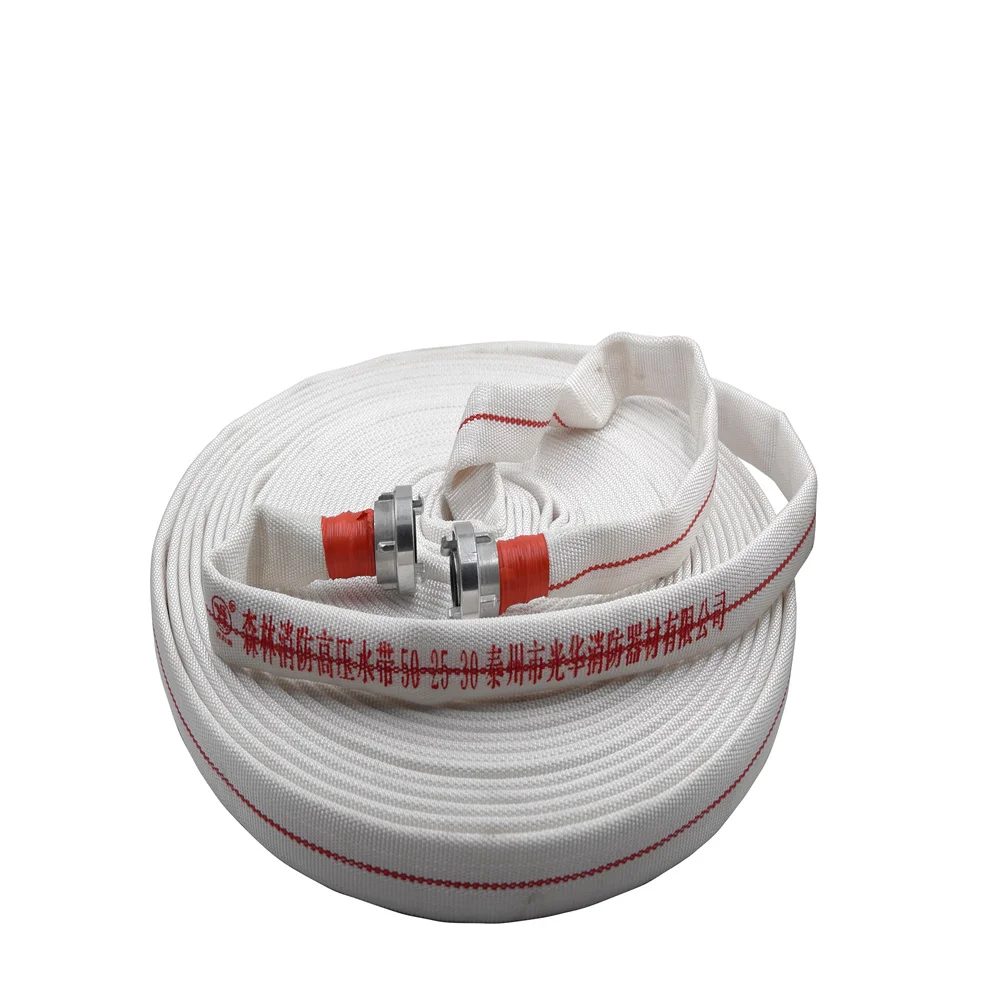 Fire Fighting Extinguisher Flexible Industrial Water Hydrant Canvas Soft Colorful Double Jacket Layflat Fire Hose