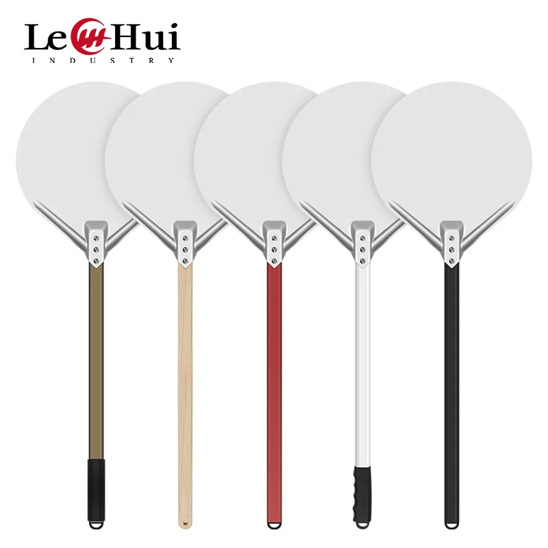 Aluminum Pizza Peel with  Handle 13 inch Blade 33cm pizza shovel customized metal tuning pizza peel paddle ali baba com