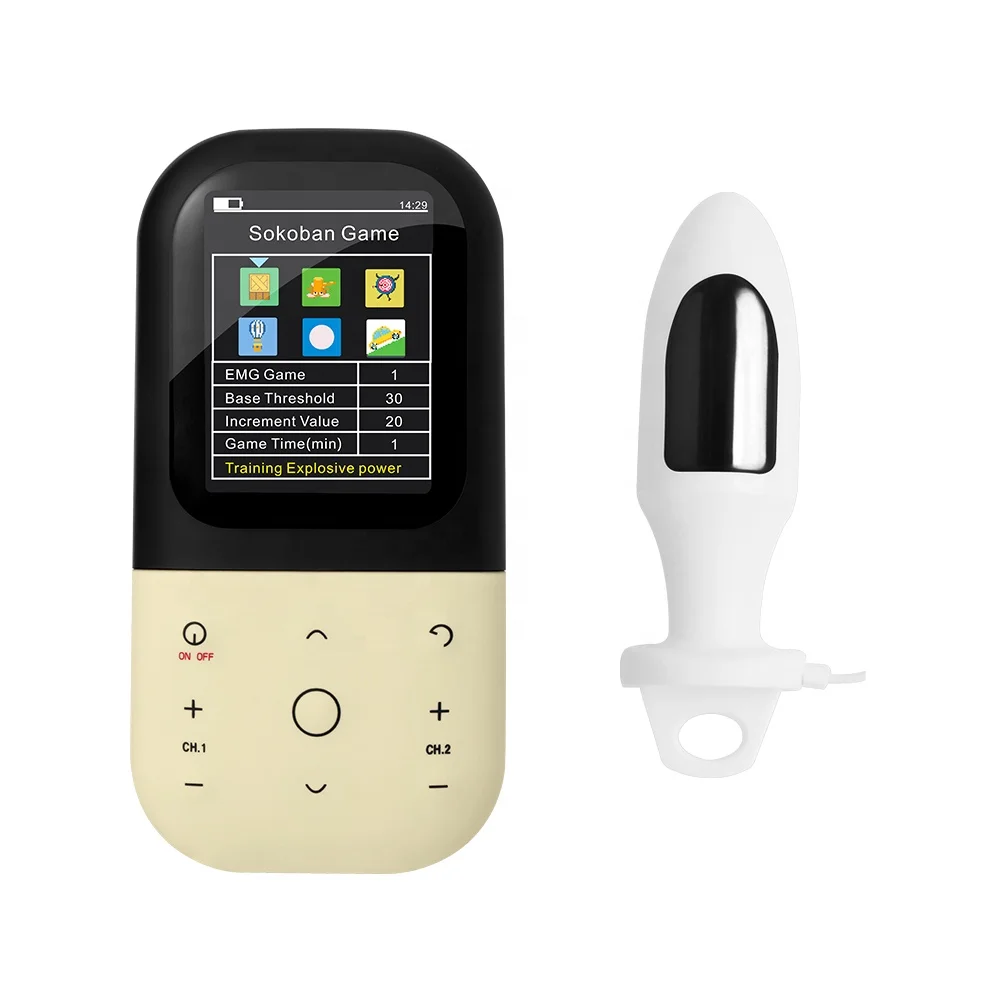EMG test/game ETS STIM CE ISO13485 заряжаемый биофонический стимулятор нервов и мышц тонер для упражнений Кегеля снимающий боль в области таза