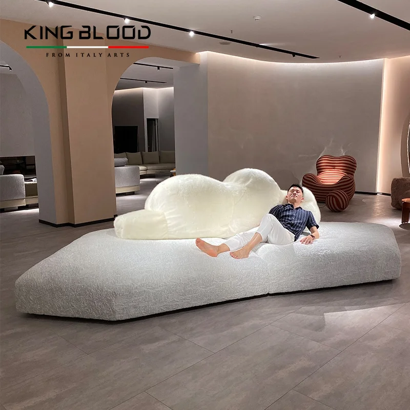 Italian edra pack north pole bear fabric art sofa designer couch lobby living room furniture