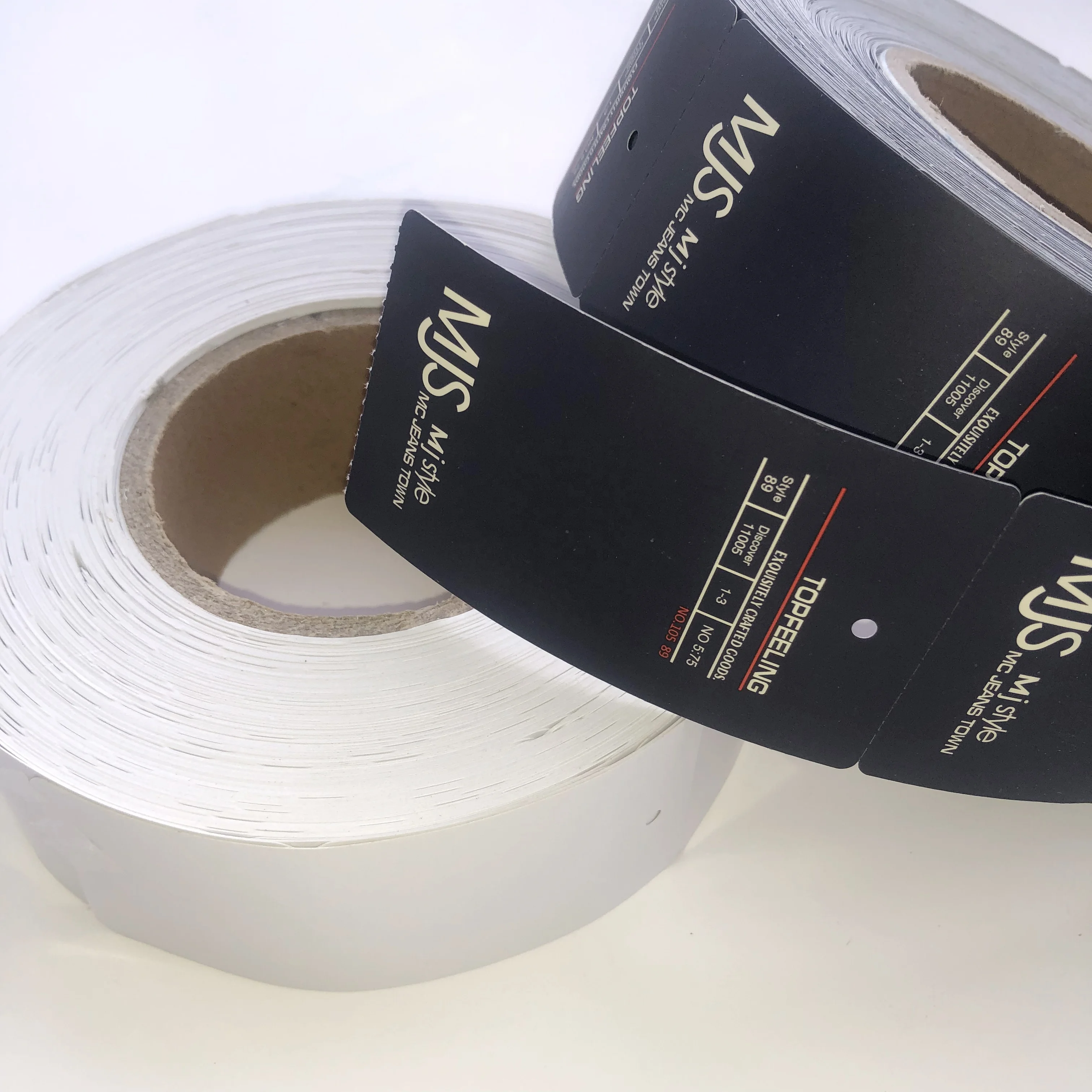 OEM Blank thermal paper tags direct print by  barcode  printer