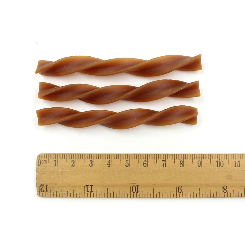 Natural Eco Dog Rawhide Free Chicken Flavor Bulk Chow Twist Strip Dog Treats Pet Snacks Dog FoodStick