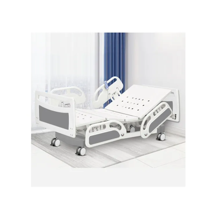 BT-AE093 5 function electric hospital ICU intensive care bed medical patient nursing bed with ABS side rails mattress price
