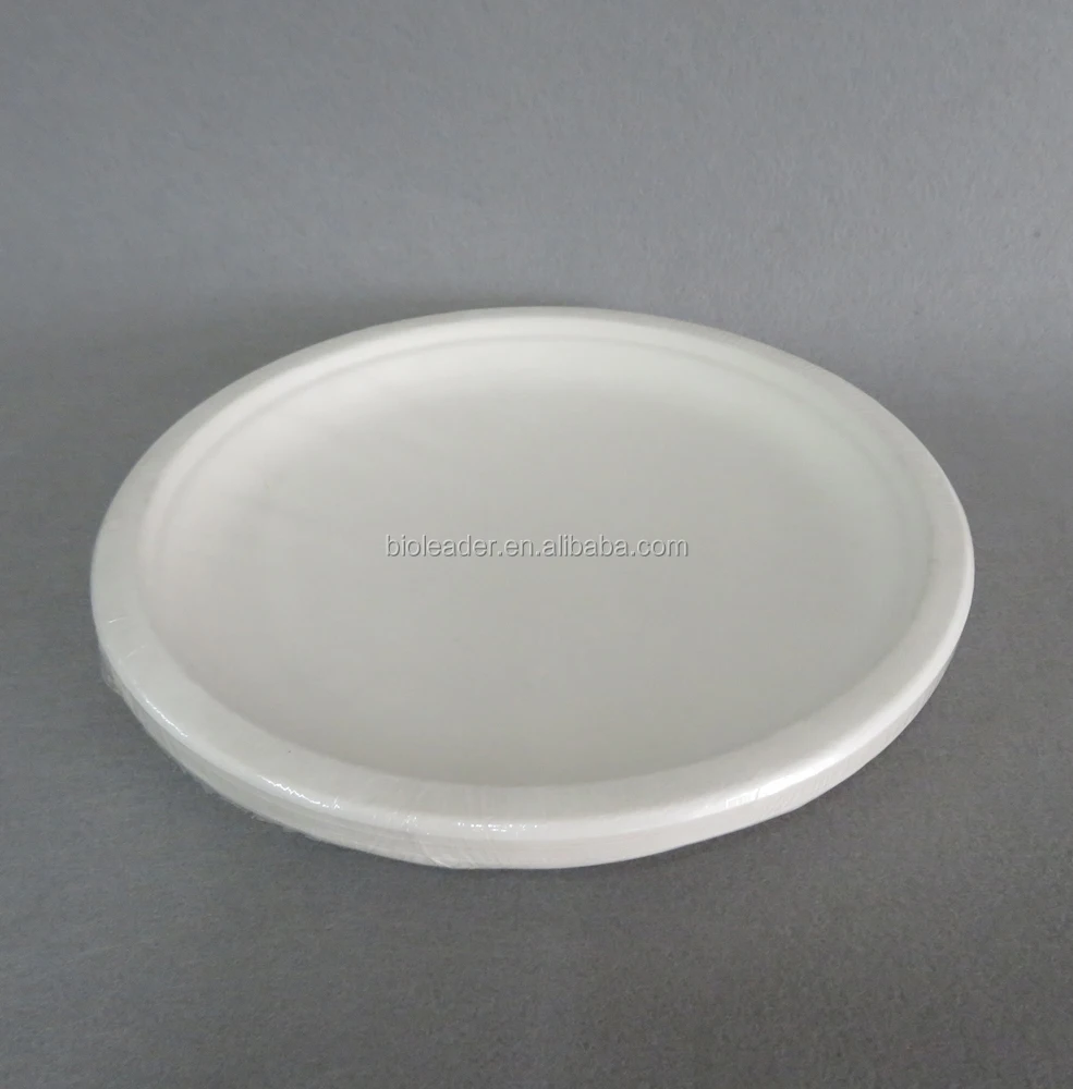 Round Paper Plate Plate Dish Disposable Stocked Eco-friendly 6 Inch Food Plant Pattern Not Support 50000pcs Everyday >10