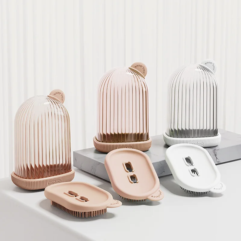 Plastic Bathroom Shower Soap Box With Lids Travel Portable Small Soap Tray Dish Storage Holder Plate Home Soap Container