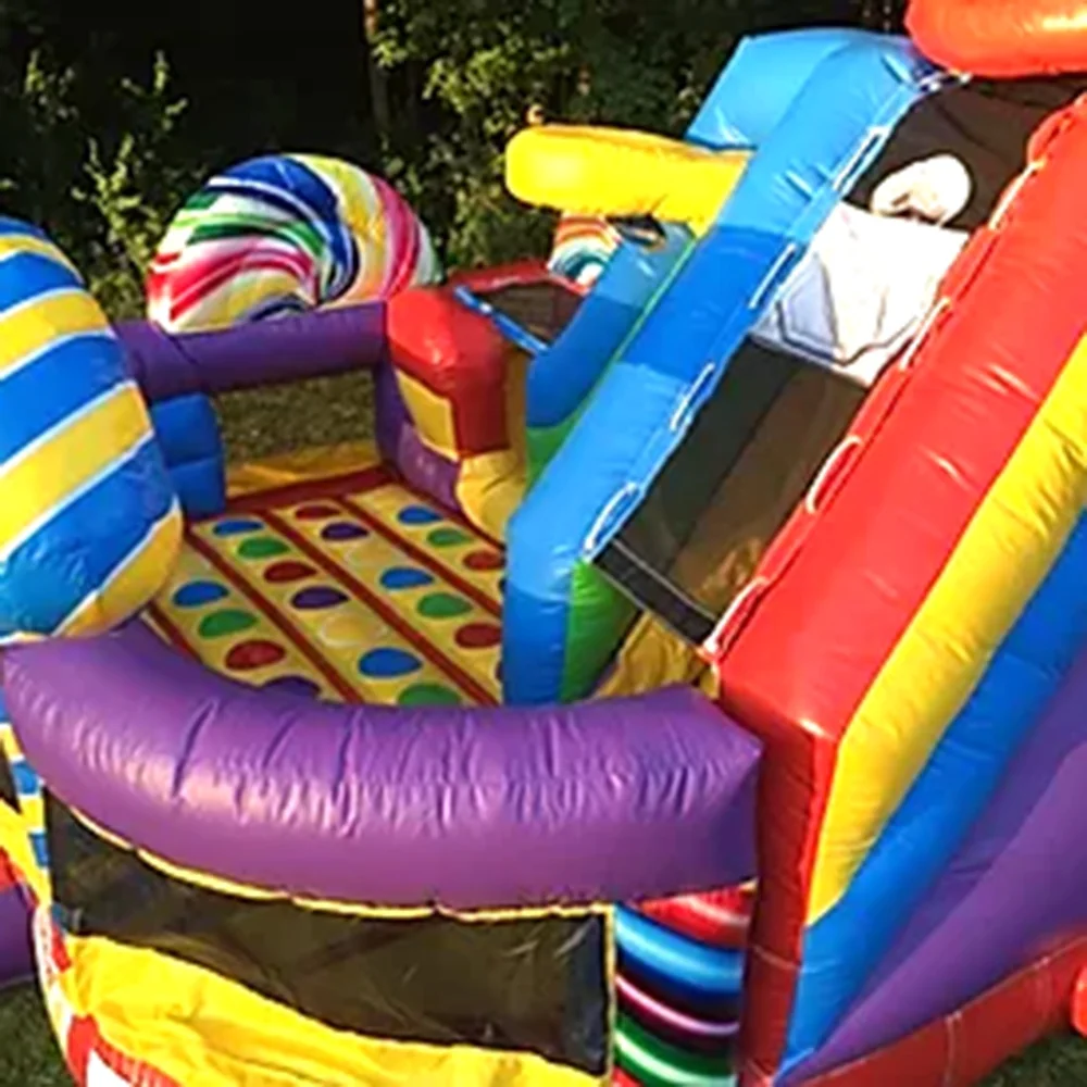Cheap Price Candy Land Kids Zone Inflatable Air Bouncy Castle Combo Slide Wet Dry Slides in Sale