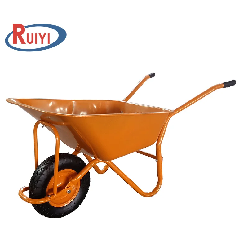 Concrete Buggy Barrow Wheel WB5009 Best-selling Metal Tray Garden Wheelbarrows