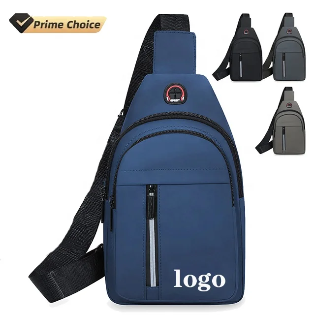 BSCI Custom Hot Sale Lightweight Recycled City Sport Best Girls Chest Bag Daily Travel Cross Body Sling Bag