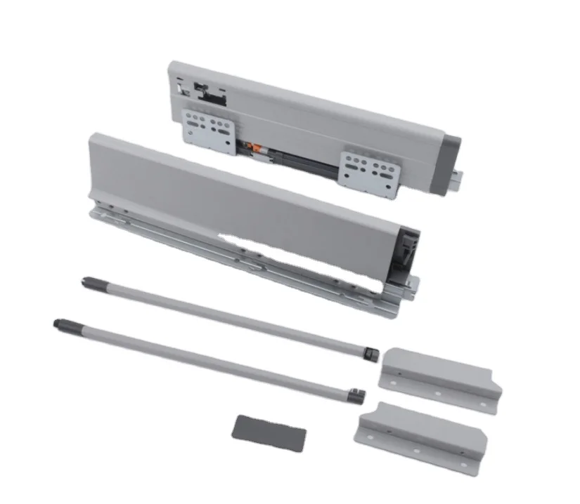 TRUMY  Drawer buffering slide rail riding silent damping guide rail with three-dimensional adjustment