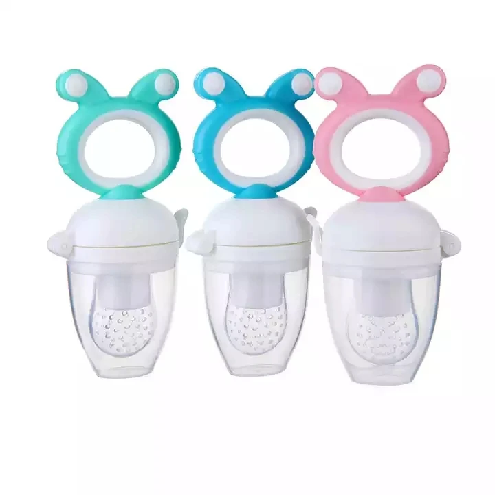 BPA Free Baby Food Feeder Fruit Feeder Pacifier Silicone Baby Feeder Teether for Babies Infant Teething Toys for 3 Months