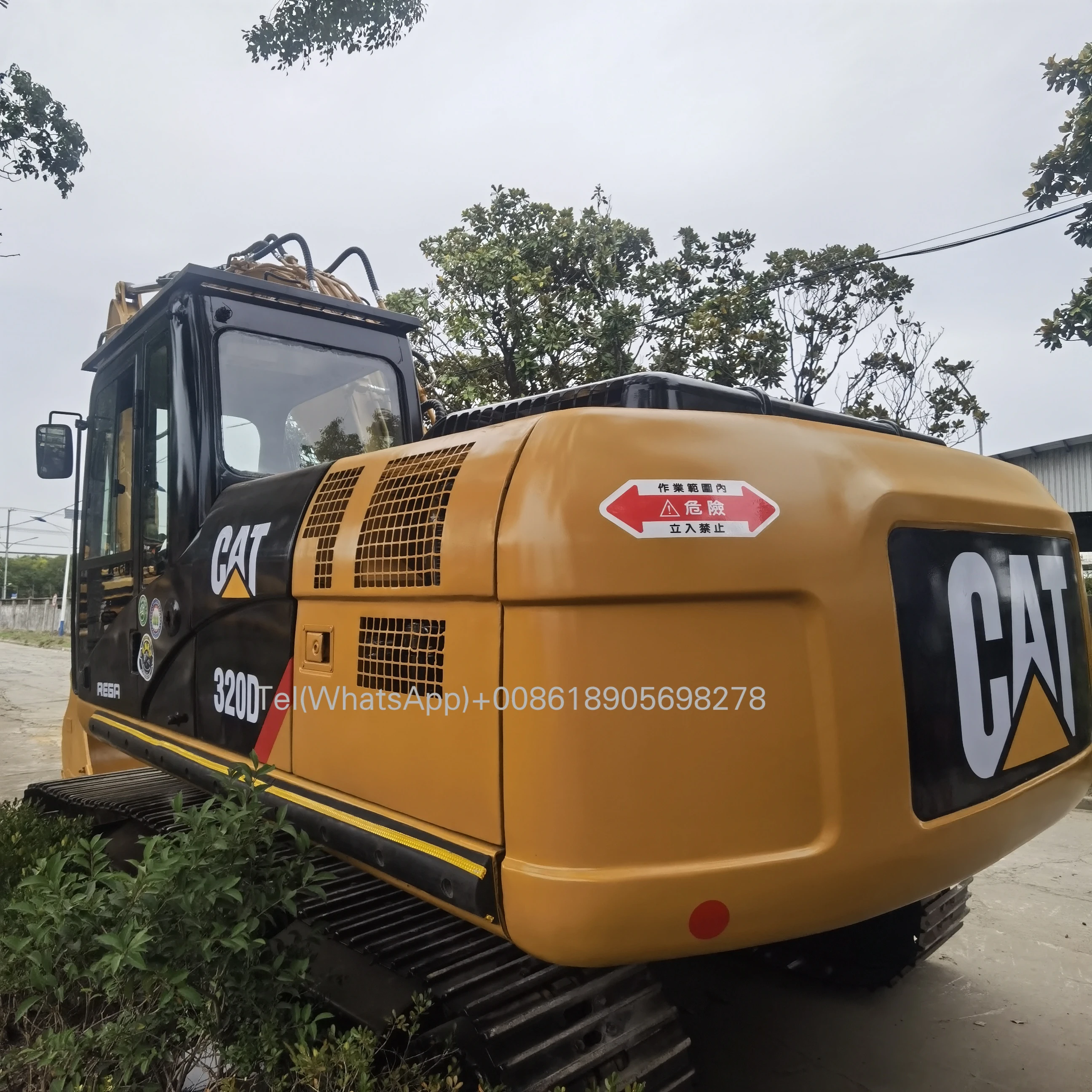 Подержанной техники Cat 320D гидравлический гусеничный экскаватор 20 тонн б/у